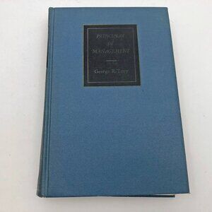 Principles of Management George R Terry 4th Edition 1964 HB 822 pages